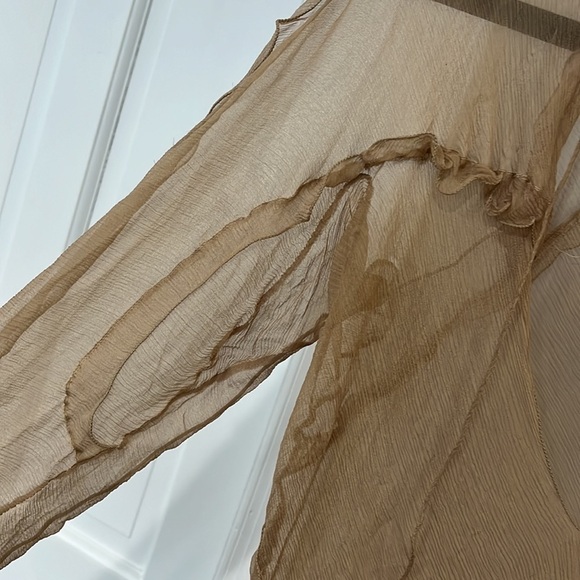 Fendi by Karl Lagerfeld spring 2000 chiffon sheer blouse (Met Gala 2023 theme!!) - Picture 5 of 7